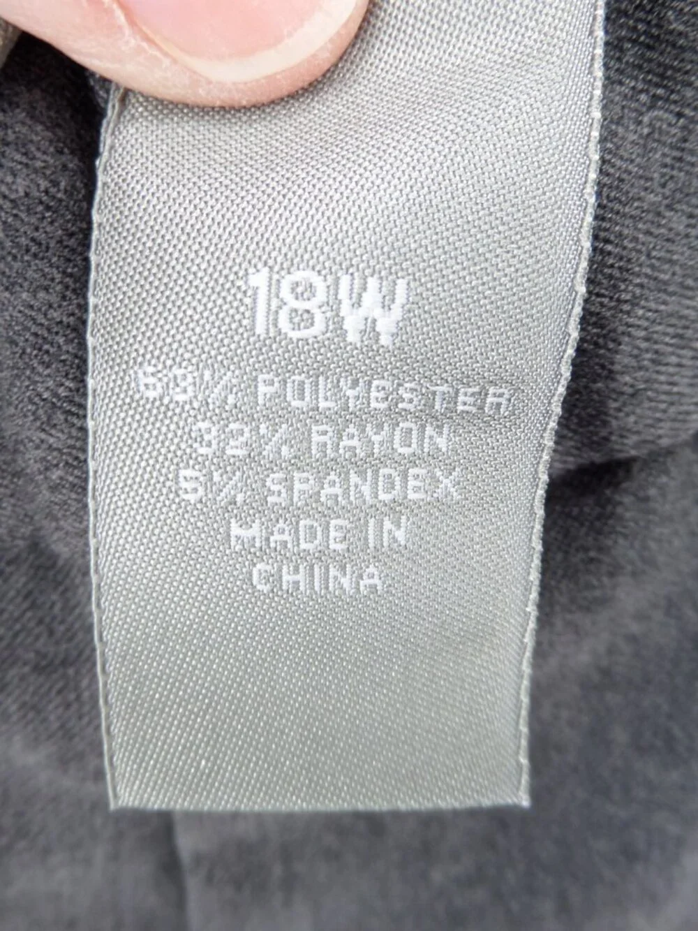 Investments II  Women's Fall Dress Pants Gray  Straight Leg Size 18W